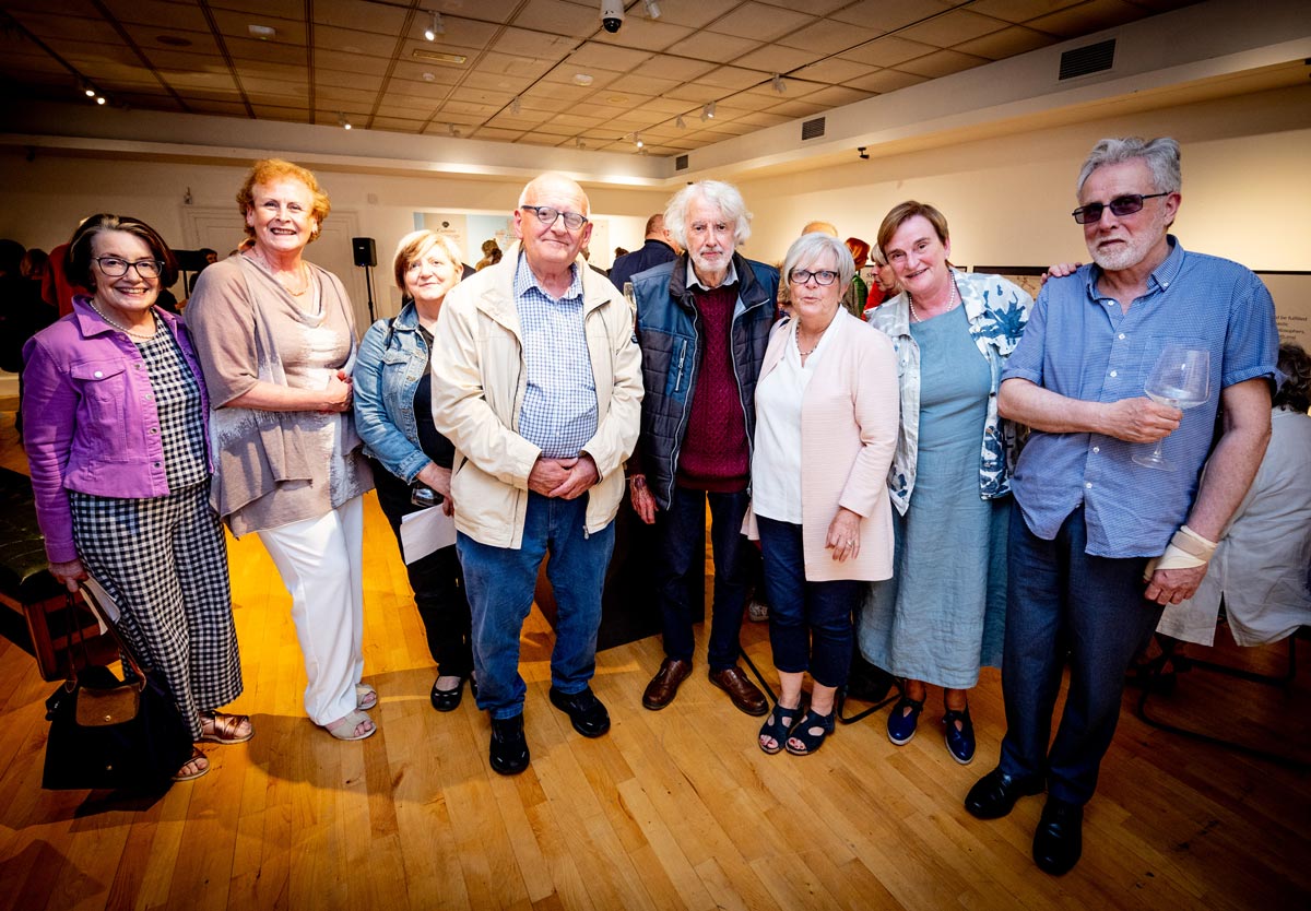 Hunt Museum Docents. 20-07-2023 The Hunt Museum , Ireland and the Birth of Europe 20 July - 8 September, 2023 opening night with Special Guests Mayor Gerald Mitchell and Dr. Damian Bracken, University College Cork, Performance by singer American Soprano Rosemary Heredos curated by Sian McInerney , Hunt Museum with MC Sinead Hutcheson, Hunt Museum. Picture: Keith Wiseman