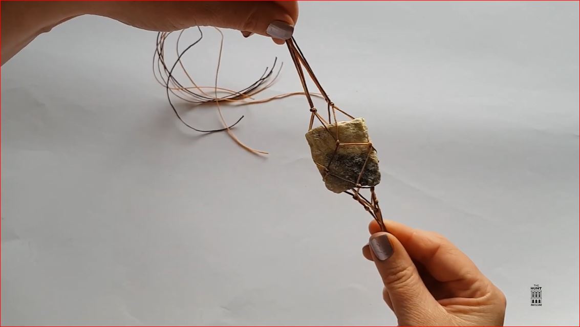 Make a Macramé Rock Necklace inspired by Irish Lace and Sybil Connolly.
