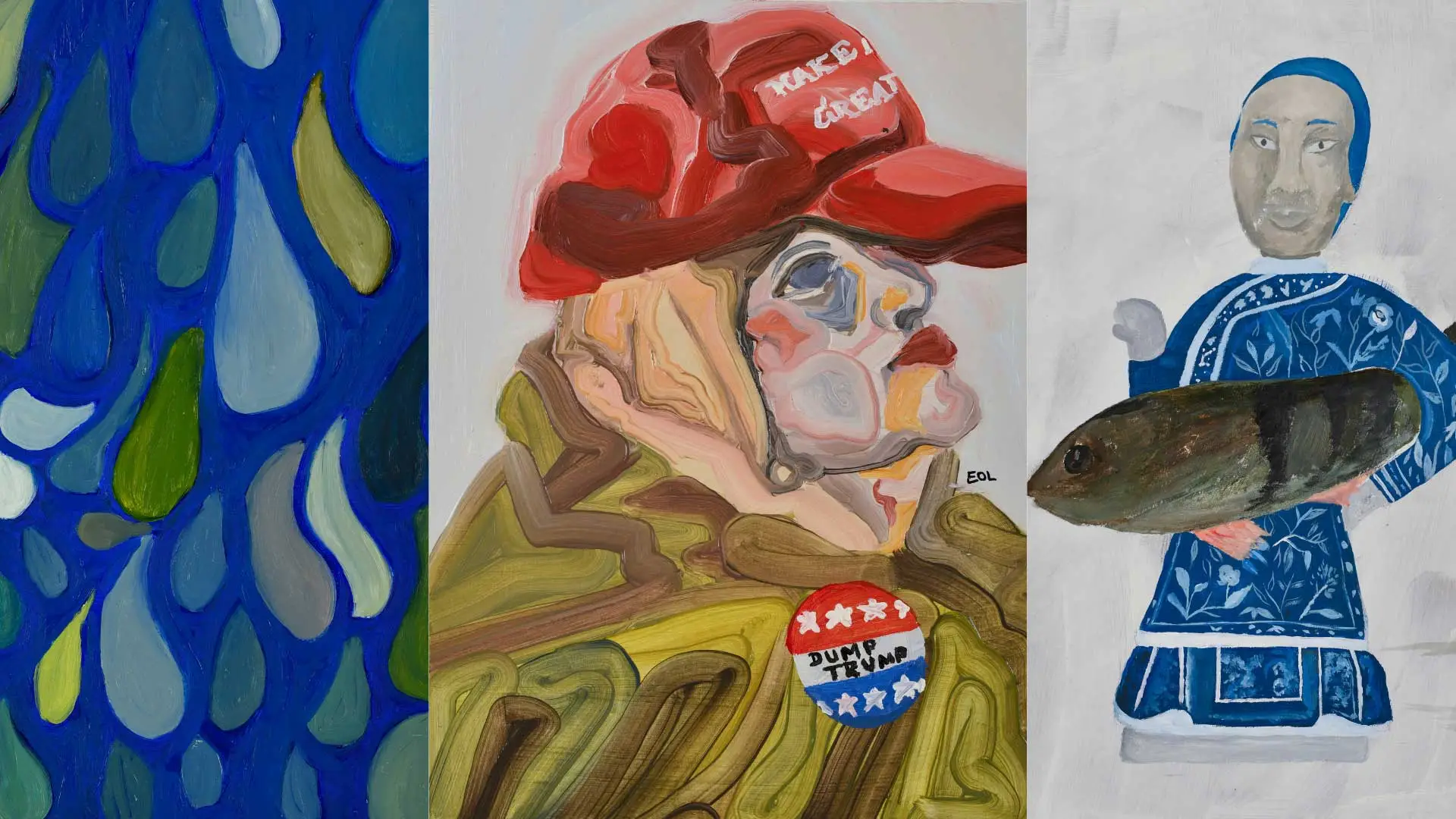 Work by Artists Saoirse Dowd, Erin Looney, and Eva Mulhall